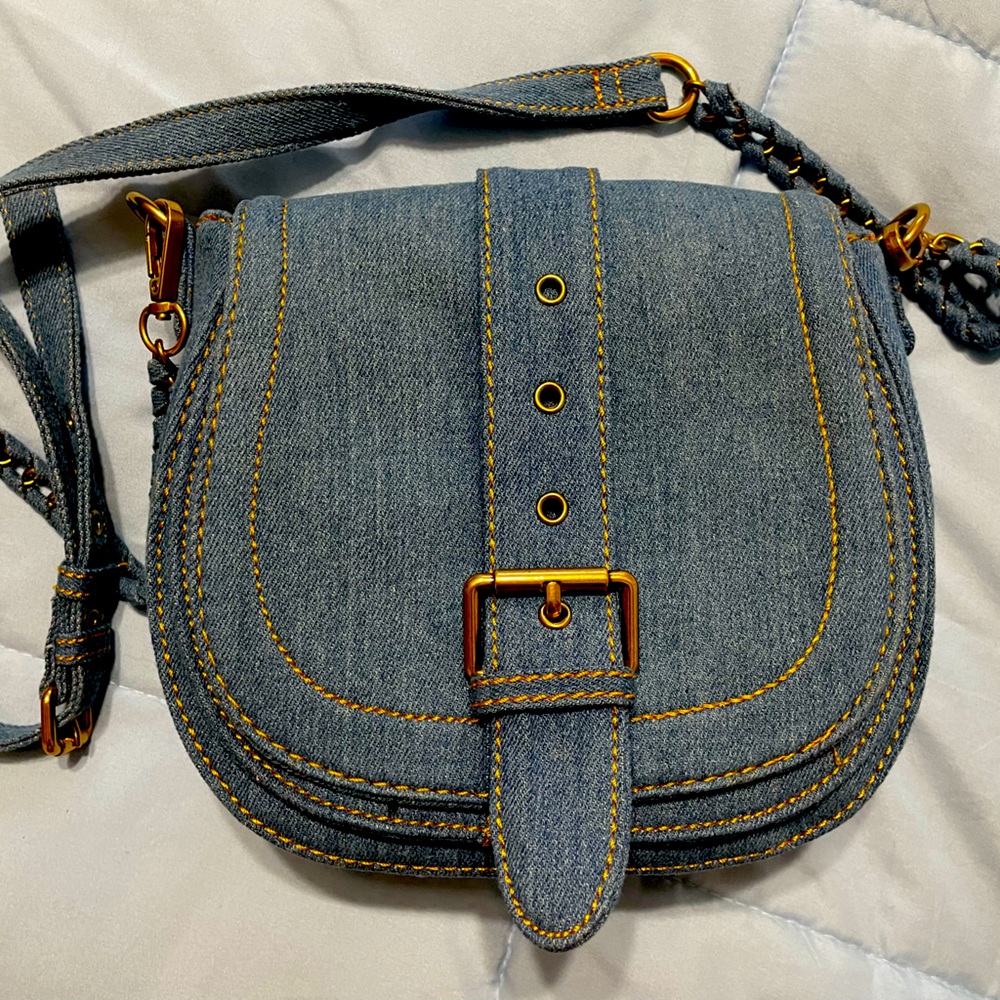 Denim crossbody bag